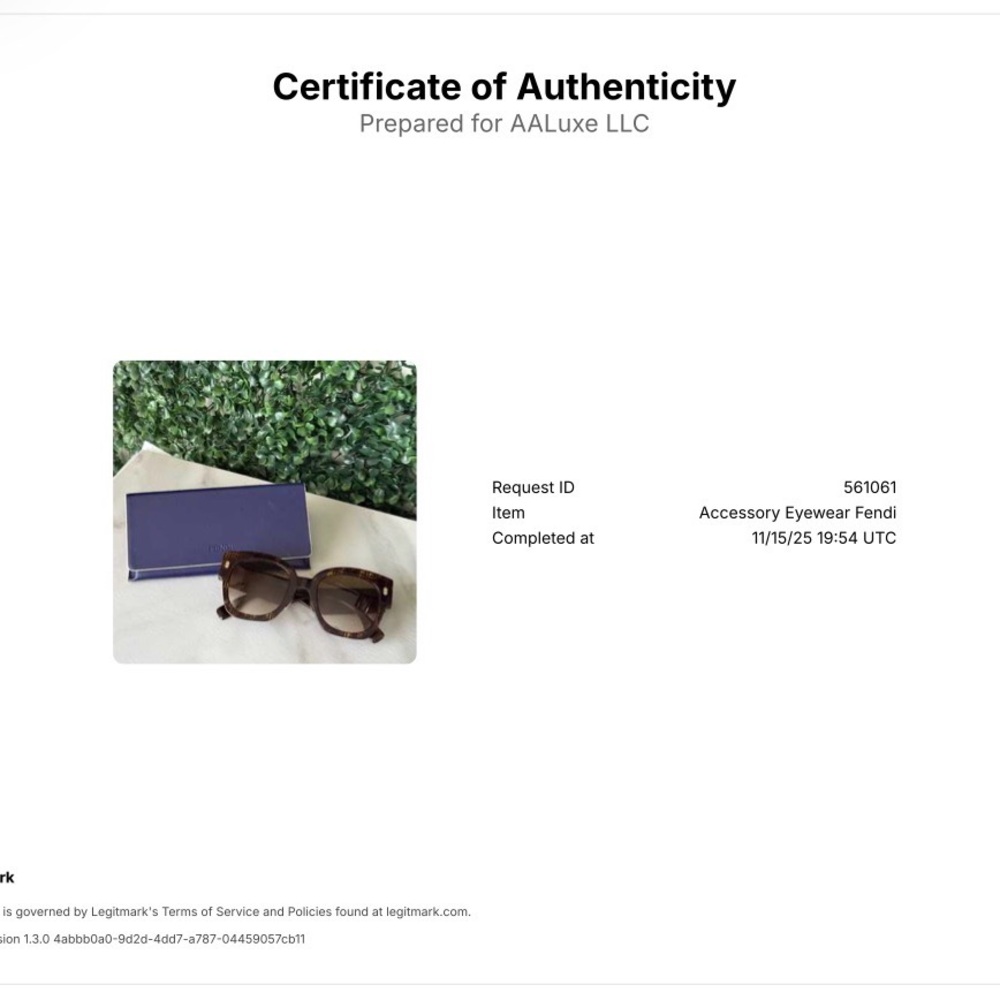 Fendi Tortoise Shell Sunglasses with COA - Picture 9 of 9
